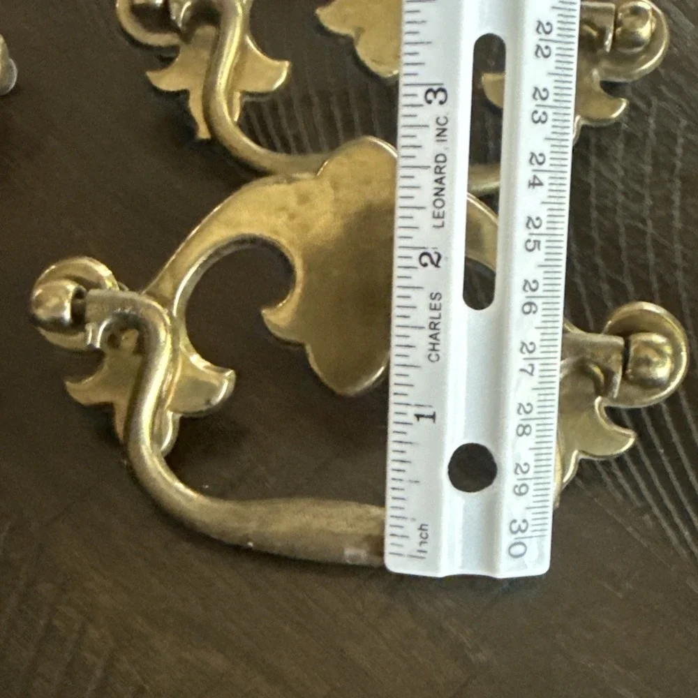Lot of 10 Vintage Keeler Brass Co Chippendale Drawer Pull Handles N12801
